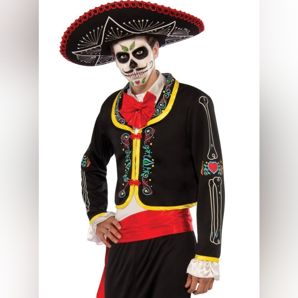 CATRIN, DAY OF THE DEAD Suit/Charro/Mariachi/ SEÑOR ADULT Plus Sz. HALLOWEEN